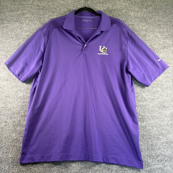 Nike Other - Nike Golf LSU University Club Polo Shirt Mens XL Purple Dri-FIT Embroidered